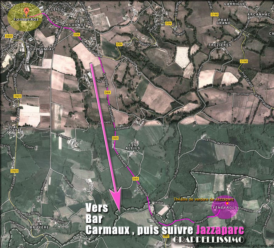 Plan d'acces Jazzaparc Grappellissimo